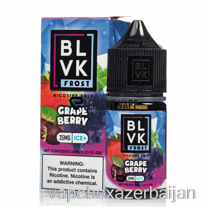 Vape Box Azerbaijan Grape Berry - BLVK Frost Salts - 30mL 35mg